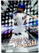 Yordan Alvarez Freshman Flash Topps Chrome Rookie Card