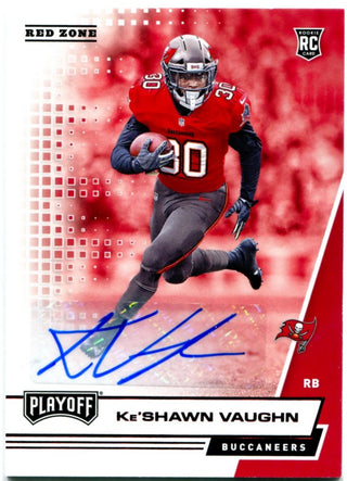 Ke'Shawn Vaughn Panini Playoff Red Zone Rookie Auto 2020