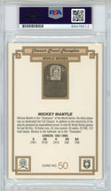 Mickey Mantle Autographed 1984 Donruss Grand Champion Oversized Card (PSA)