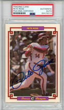 Pete Rose Autographed 1984 Donruss Grand Champion Oversized Card (PSA)