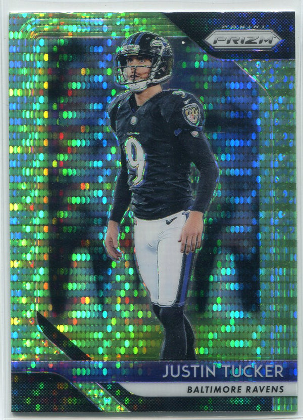 Justin Tuckers 2018 Panini Prizm Green Pulsar Prizm Car