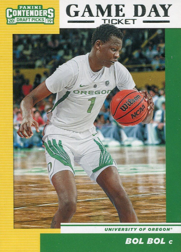 Bol Bol 2019 Contenders Draft Picks Game Day Ticket Rookie Card