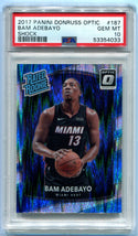 Bam Adebayo 2017 Panini Donruss Optic Shock #187 PSA GEM MT 10