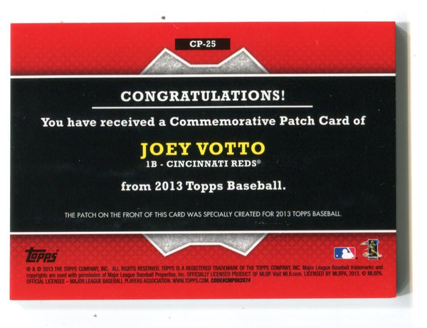 Joey Votto 2013 Topps #CP25 Patch Card