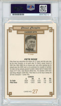 Pete Rose Autographed 1984 Donruss Grand Champion Oversized Card (PSA)