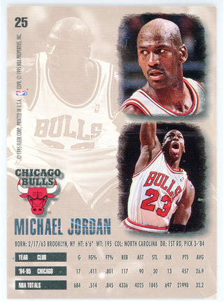 Michael Jordan 1995-96 Fleer Ultra Gold Medallion Card #25