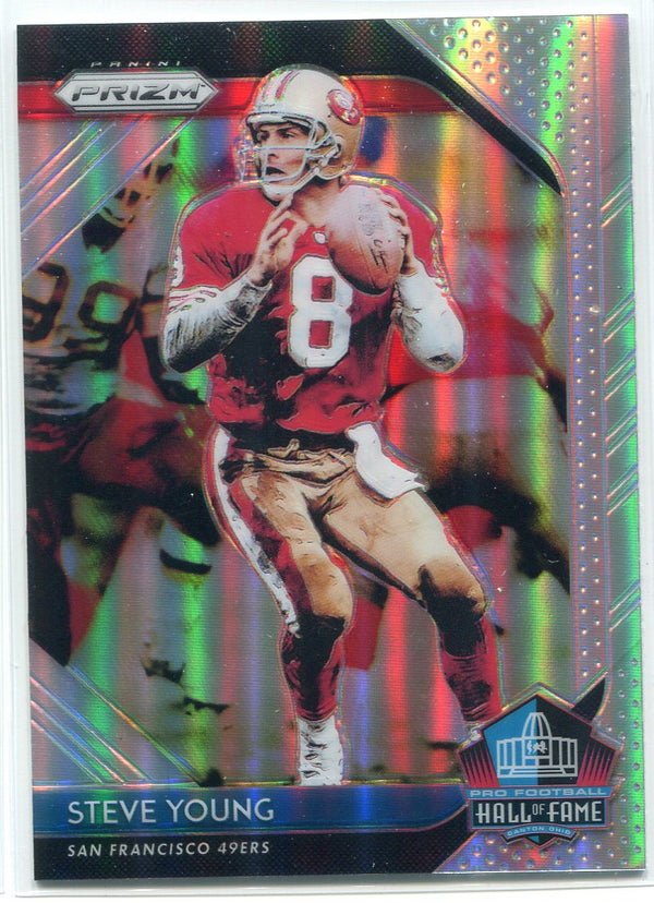 Steve Young 2018 Panini Prizm Hall of Fame Prizm Card