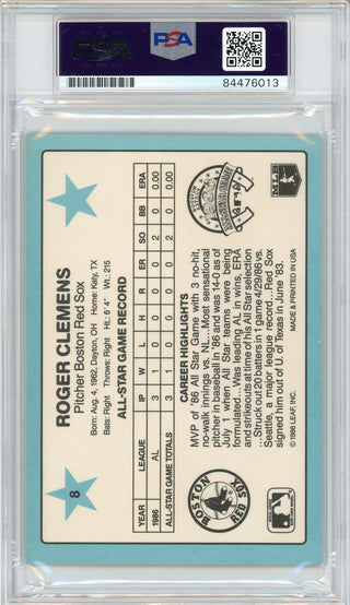 Roger Clemens Autographed 1986 Donruss Oversized Card (PSA)