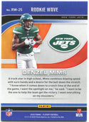 Denzel Mims Panini Playoff Rookie Wave 2020