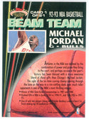 Michael Jordan 1993 Topps Stadium Club Beam team Card #1