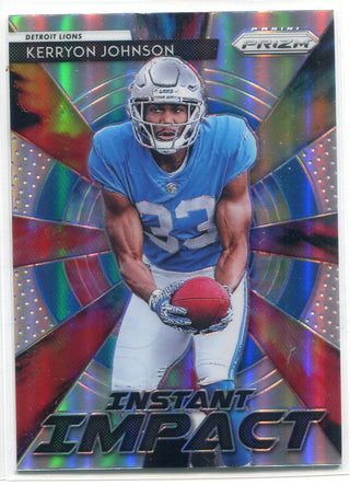 Kerryon Johnson 2018 Panini Prizm Instant Impact Prizm Insert Card