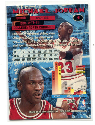 Michael Jordan Topps Stadium Club 1 Members Only Card