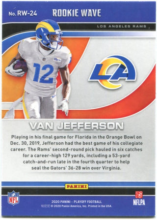 Van Jefferson Panini Playoff Rookie Wave 2020