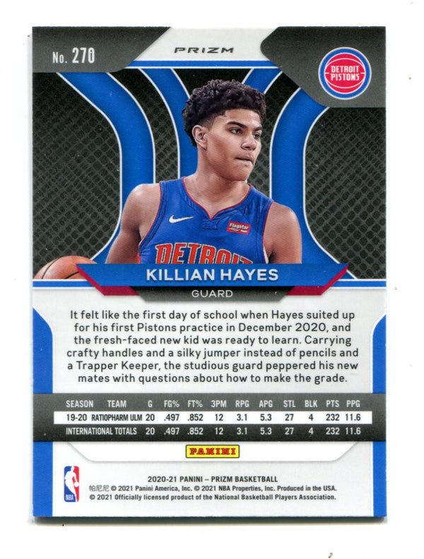 Killian Hayes 2020 Panini Select #67 Concourse RC