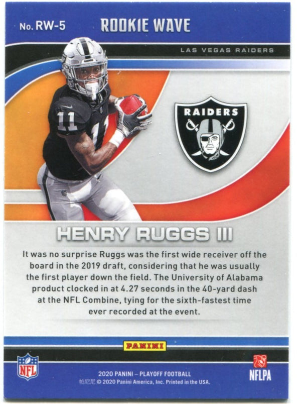 Henry Ruggs Panini Playoff Rookie Wave 2020