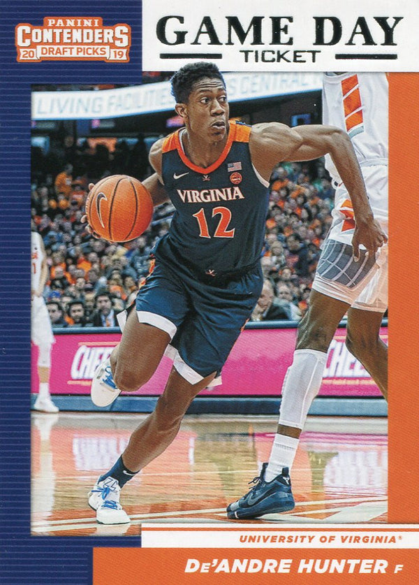 De'Andre Hunter 2019 Contenders Draft Picks Game Day Ticket Rookie Card