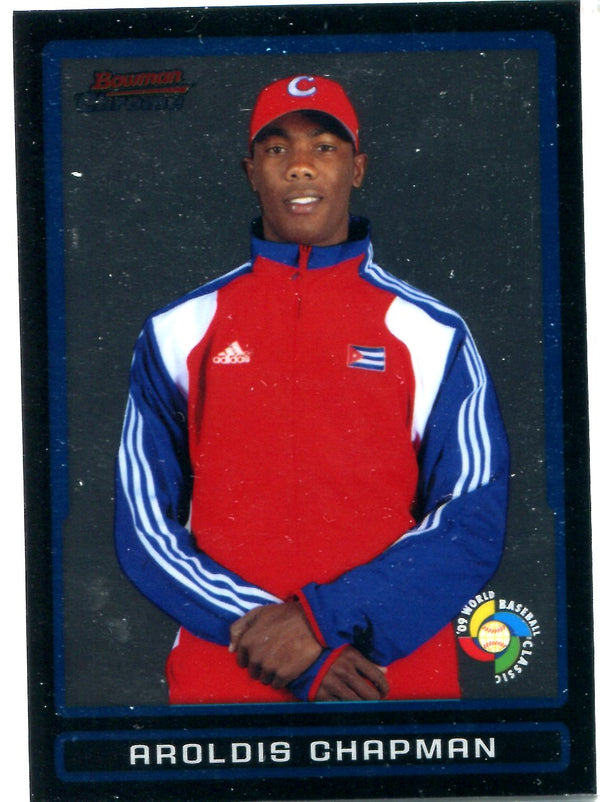 Aroldis Chapman 2009 Bowman Chrome Card