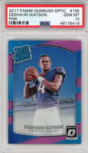 Deshaun Watson 2017 Panini Donruss Optic Pink Prizm Rookie Card #195 (PSA 10)