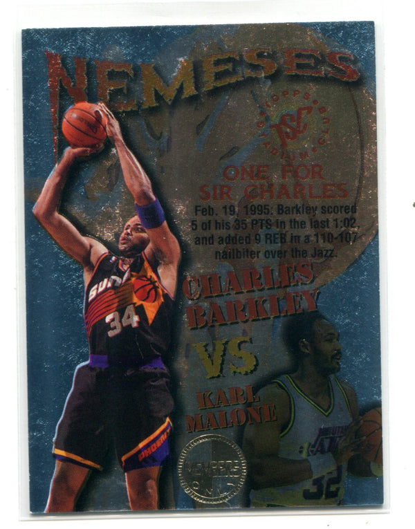 Charles Barkley/Karl Malone Topps Stadium Club Members Only #N5 Card