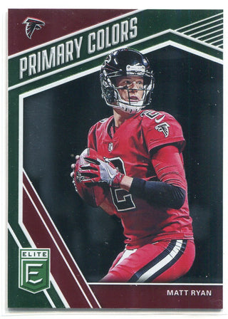 Matt Ryan 2019 Panini Donruss Elite Primary Colors Insert Card