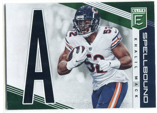 Khahlil Mack 2019 Panini Donruss Elite Spellbound Insert Card