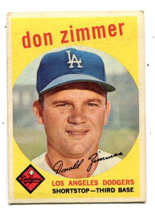 Don Zimmer 1959 Topps #287 Card