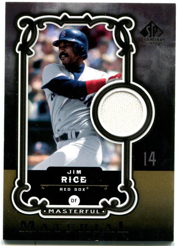 Jim Rice Upper Deck SP Legendary Cuts Jersey Card