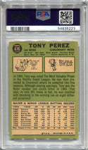 Tony Perez 1967 Topps #476 PSA VG-EX 4 Card