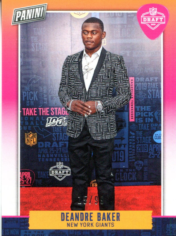 DeAndre Baker 2019 Panini Day Card