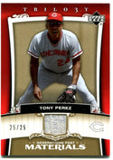 Tony Perez Upper Deck Trilo3y Generations Past Jersey Card 25/25