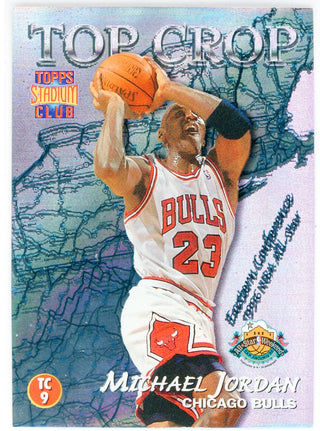 Michael Jordan & Gary Payton 1996 Topps Stadium Club Top Crop Card #TC9