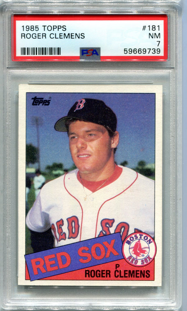 Roger Clemens 1985 Topps Card #181 PSA 7 Card