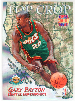 Michael Jordan & Gary Payton 1996 Topps Stadium Club Top Crop Card #TC9