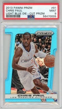 Chris Paul 2013 Panini Prizm Light Blue Die Cut Card #91 (PSA)