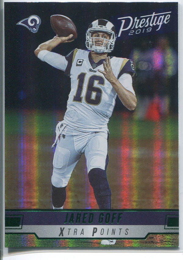 Jared Goff 2019 Panini Prestige Xtra Points Card