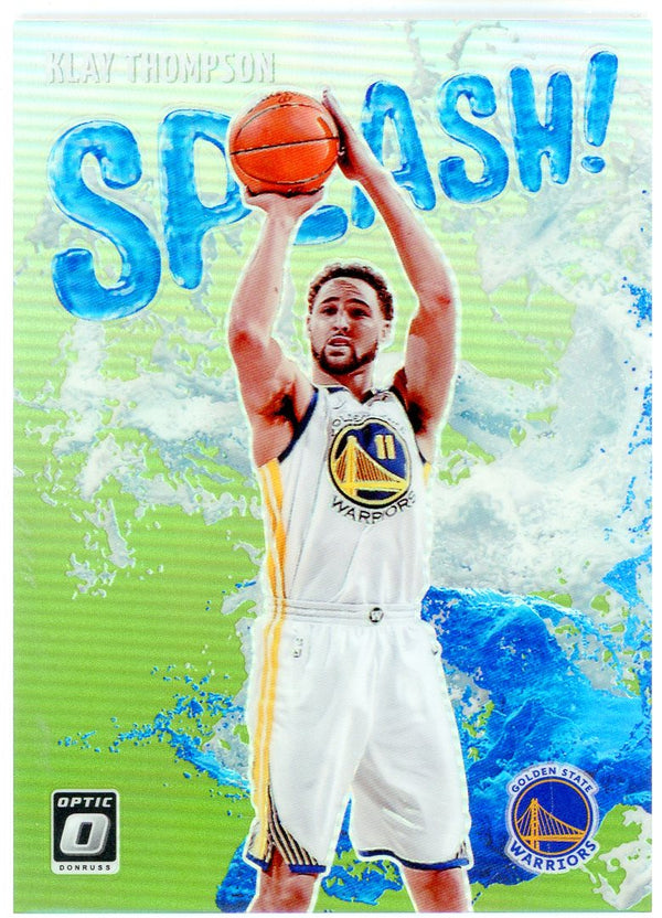 Klay Thompson 2021-22 Panini Donruss Optic Splash Insert Card #2