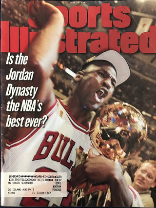 Michael Jordan Unsigned Sports Illustrated June 23 1997