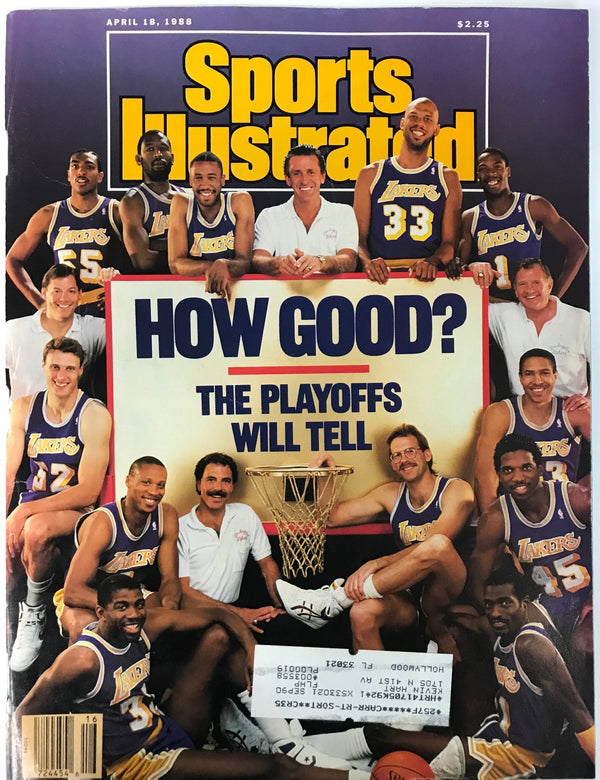 Los Angeles Lakers Unsigned Sports Illustrated Magazine April 18 1988