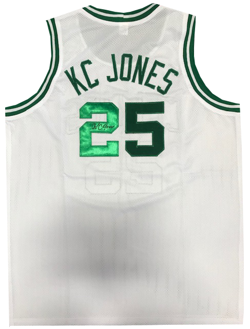 KC Jones Autographed White Boston Celtics Jersey