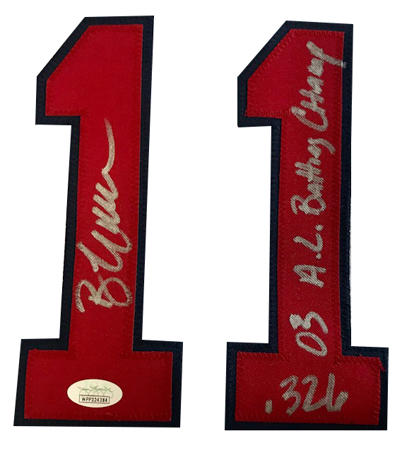 Bill Mueller Autographed "03 AL Batting Champ .326" Boston Red Sox Jersey (JSA)