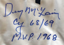 Denny McLain Autographed "Cy 68/69 MVP 1968" Detroit Tigers Jersey