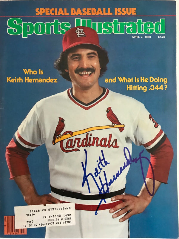 Keith Hernandez Signed Sports Illustrated - April 7 1980