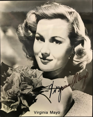 Virginia Mayo Autographed Black & White 8x10 Photo