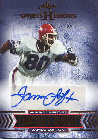 James Lofton Autographed 2013 Leaf Sports Heroes Card