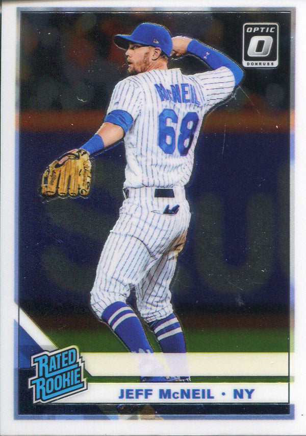 Jeff McNeil 2019 Panini Donruss Optic Rookie Card