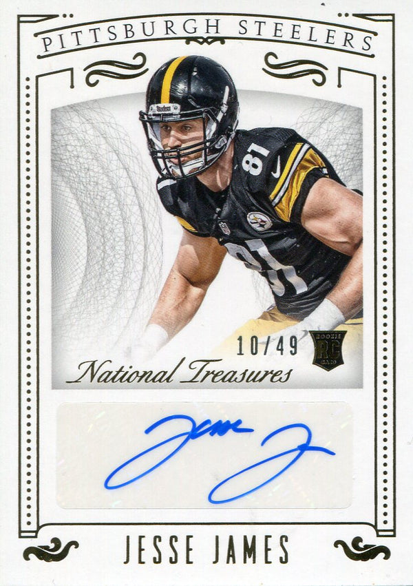 Jesse James Autographed 2015 Panini National Treasures Rookie Card