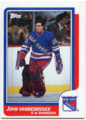 John Vanbiesbrouck 1986 Topps Rookie Card