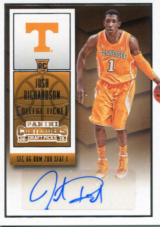 Josh RIchardson Autographed 2015-16 Panini Contenders Rookie Card