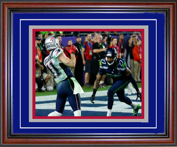 Julian Edelman Unsigned Framed Super Bowl XLIX Touchdown 8x10 Photo