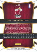 Justise Winslow 2015-16 Panini Select Rookie Card Back